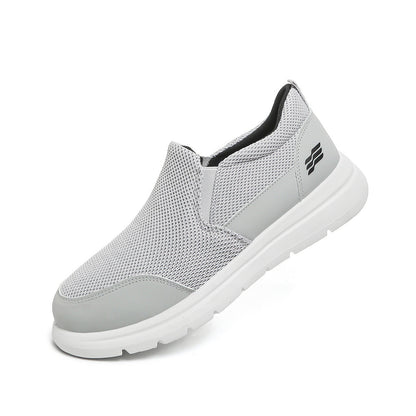 Scarpe ortopediche casual in rete — supporto plantare, facili da indossare e togliere.
