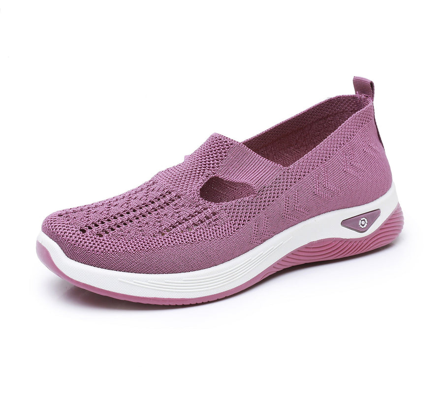 Scarpe sportive ortopediche in rete: con supporto per l'arco plantare per alleviare il dolore; ammortizzazione morbida.