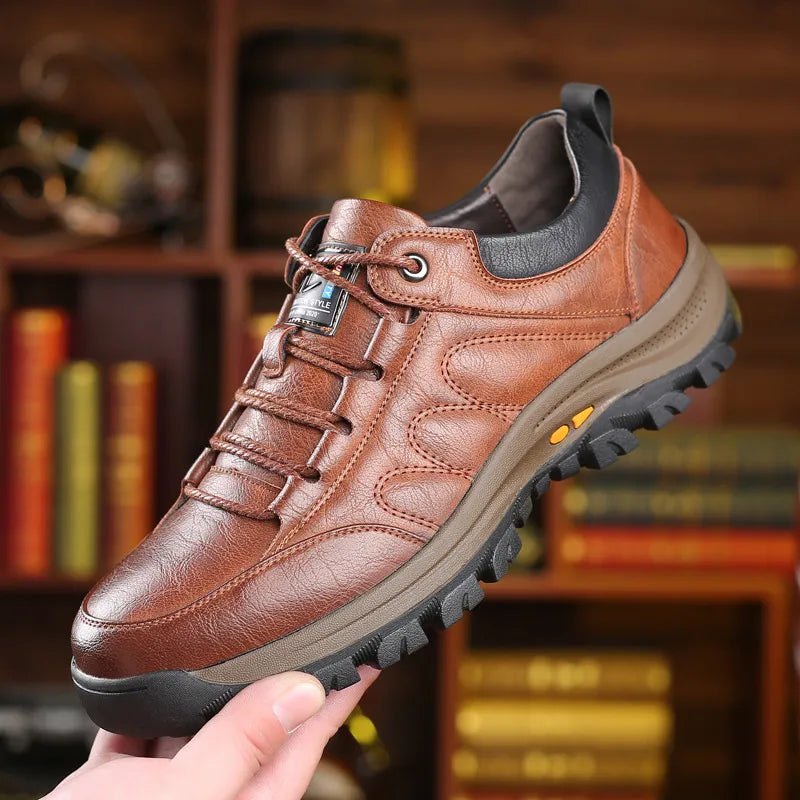 Scarpe ortopediche ergonomiche in pelle — Pelle di vacchetta italiana di prima qualità, supporto per l'arco plantare e sollievo dal dolore ai piedi