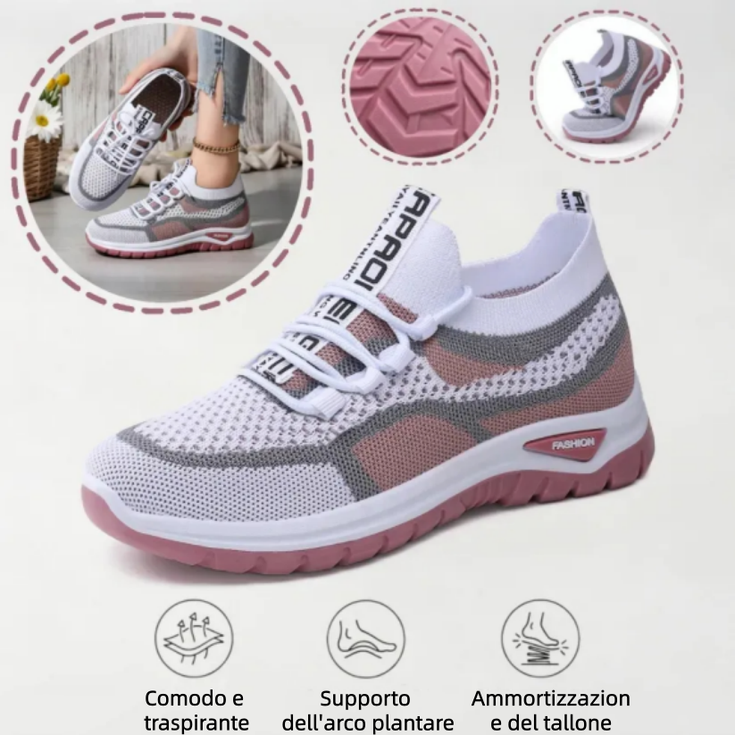 Scarpe ortopediche casual dallo stile multicolore