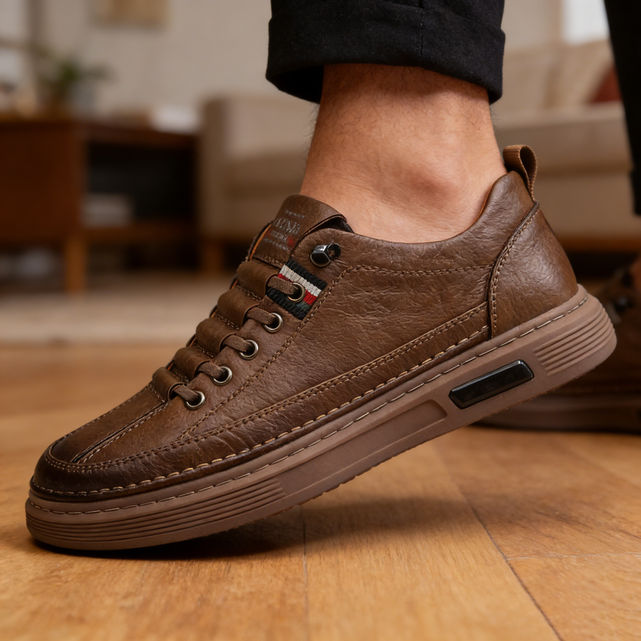 Scarpe ortopediche da lavoro in pelle morbida