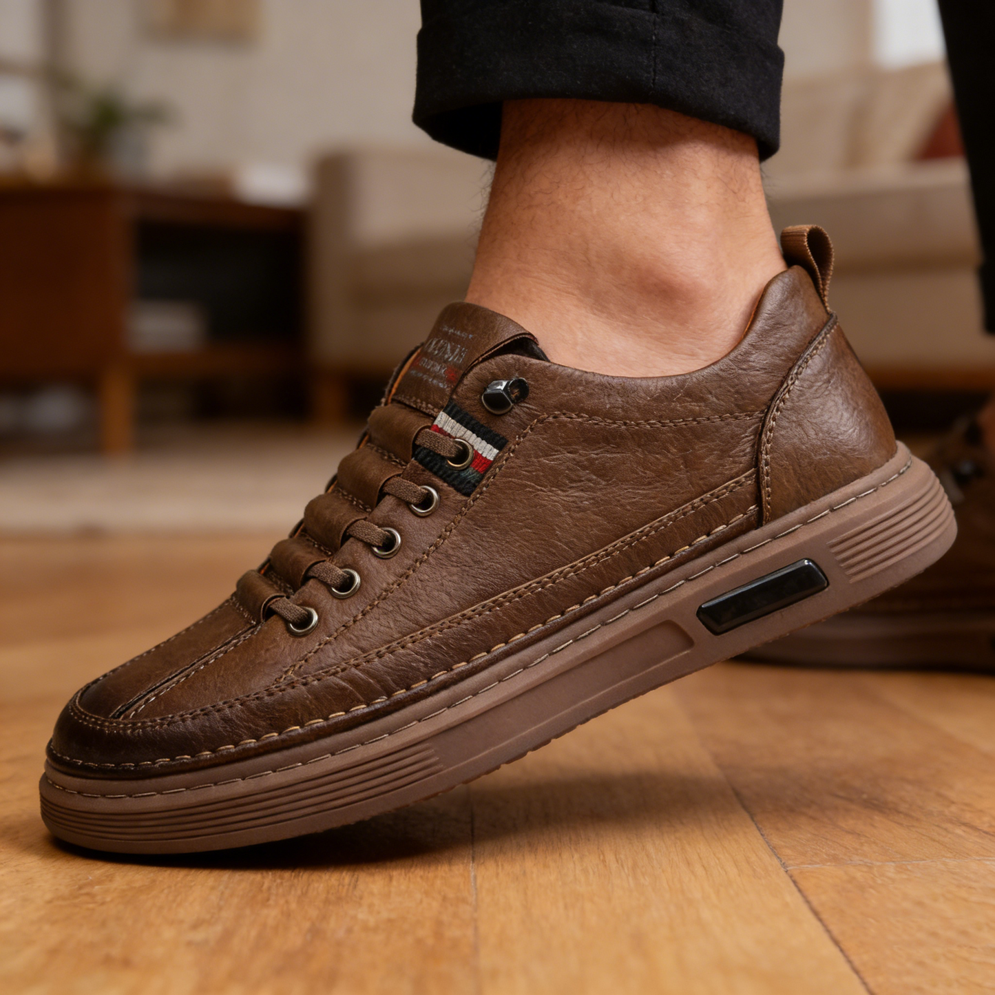 Scarpe ortopediche da lavoro in pelle morbida