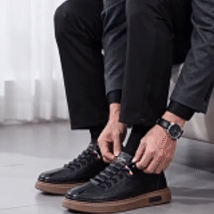 Scarpe ortopediche da lavoro in pelle morbida