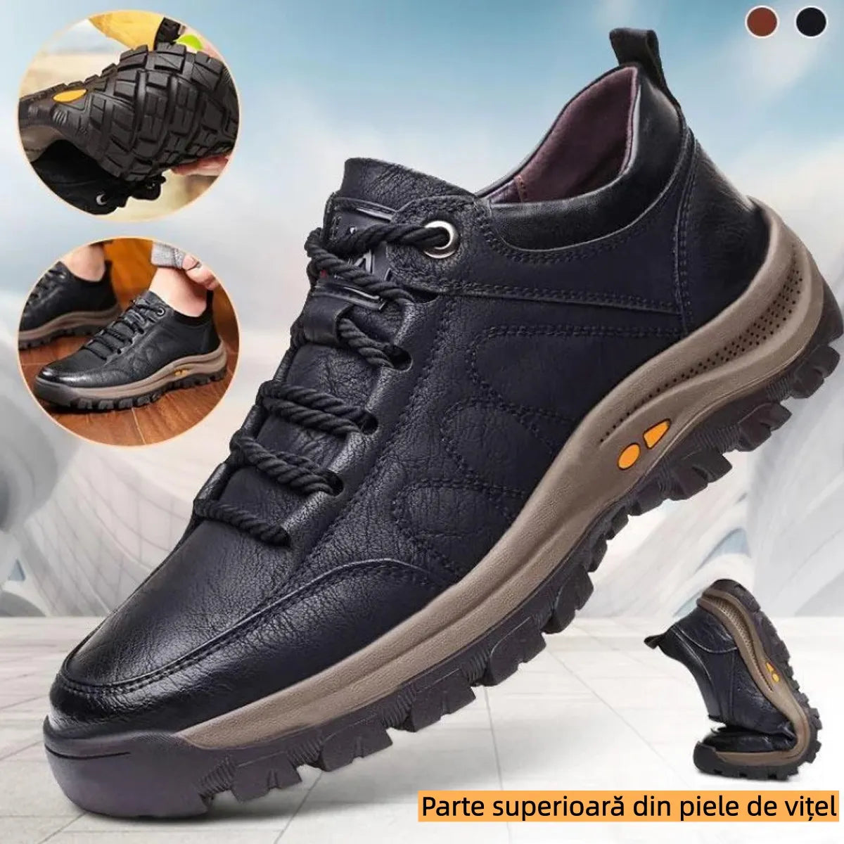 Comode scarpe ortopediche casual – pelle italiana, supporto plantare, camminata comoda