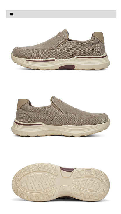 Comode scarpe ortopediche in pelle scamosciata — con supporto per l'arco plantare, per alleviare il dolore; raccomandate dai podologi