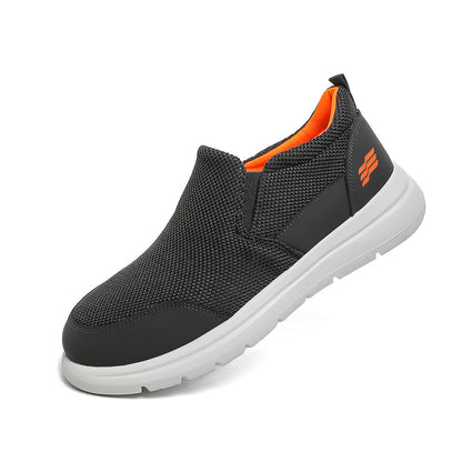 Scarpe ortopediche casual in rete — supporto plantare, facili da indossare e togliere.