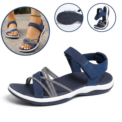 Sandali ortopedici ergonomici — Con supporto plantare per alleviare il dolore ai piedi, stabilizzare il tallone e ridurre l'instabilità durante la deambulazione