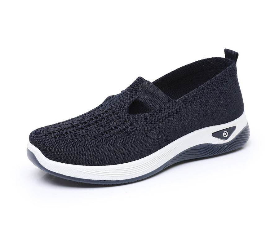 Scarpe sportive ortopediche in rete: con supporto per l'arco plantare per alleviare il dolore; ammortizzazione morbida.