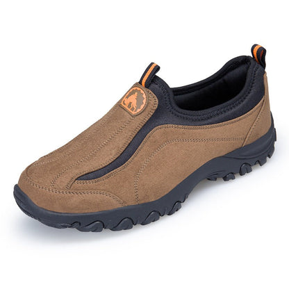 Comode scarpe ortopediche in pelle scamosciata — con supporto per l'arco plantare, per alleviare il dolore