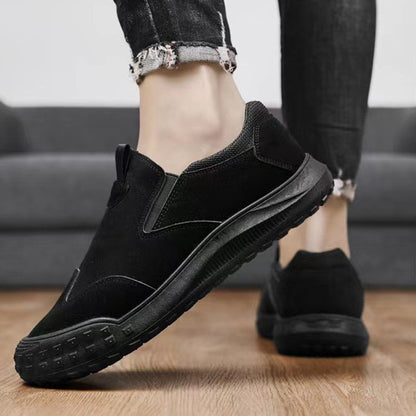 Comode scarpe ortopediche in pelle scamosciata — con supporto per l'arco plantare, per alleviare il dolore; consigliate dai podologi!