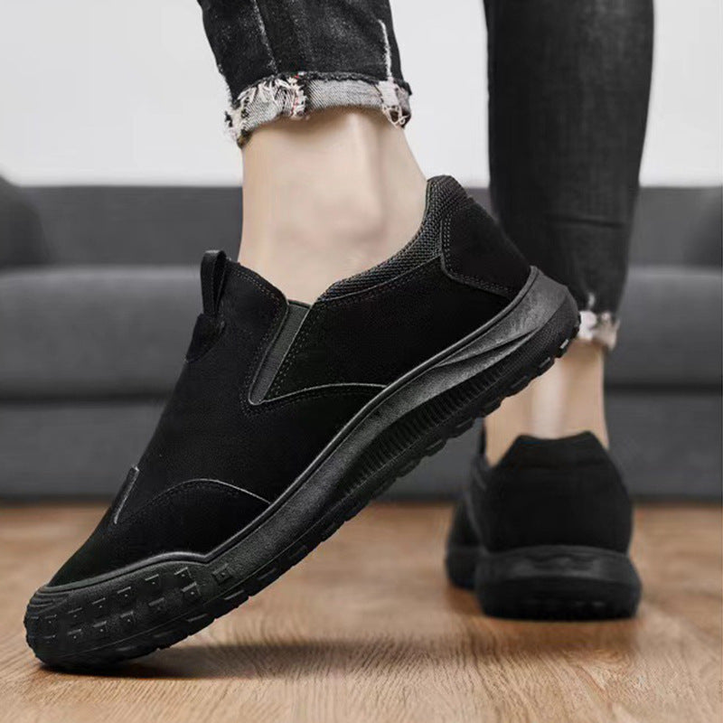 Comode scarpe ortopediche in pelle scamosciata — con supporto per l'arco plantare, per alleviare il dolore; consigliate dai podologi!