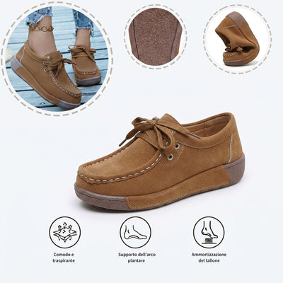 Scarpe ortopediche comode: supporto ergonomico dell'arco plantare, alleviano il dolore, forma ampia che non stringe il piede.