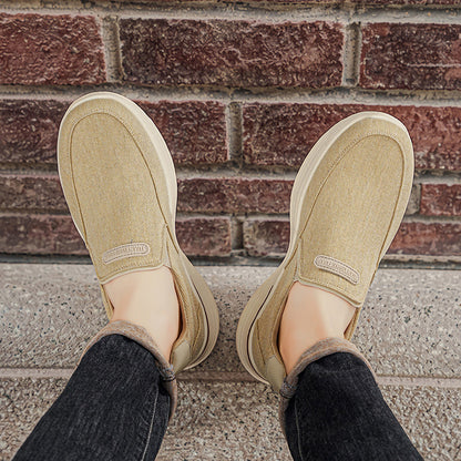 Comode scarpe ortopediche in pelle scamosciata — con supporto per l'arco plantare, per alleviare il dolore; raccomandate dai podologi