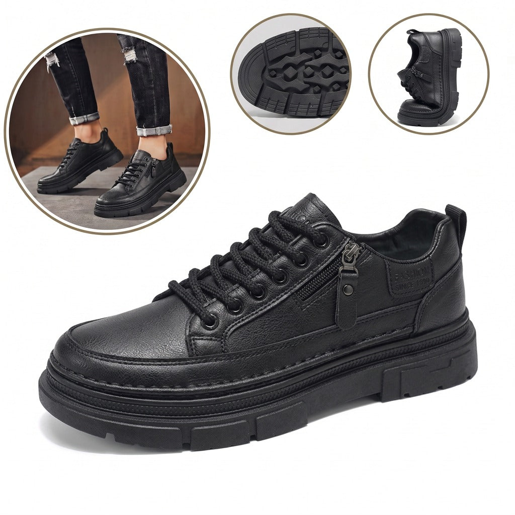 Scarpe ergonomiche con plantare in pelle — Pelle di vacchetta italiana di prima qualità, supporto dell'arco plantare, stabilità del tallone e sollievo dal dolore ai piedi