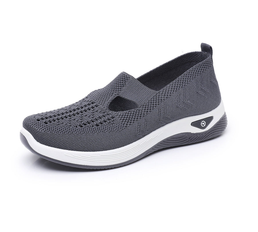 Scarpe sportive ortopediche in rete: con supporto per l'arco plantare per alleviare il dolore; ammortizzazione morbida.