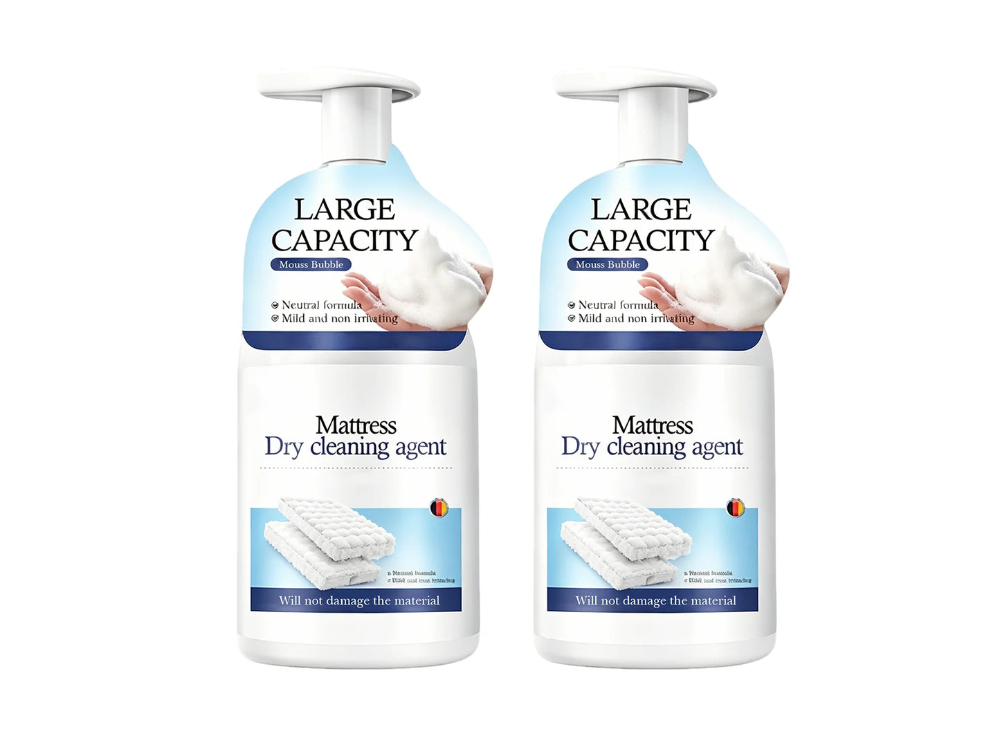 Potente detergente per materassi a secco — Rimuove macchie ostinate e odori, non richiede lavaggio, efficace su materassi, divani e tappeti