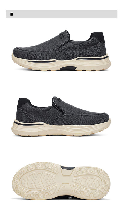 Comode scarpe ortopediche in pelle scamosciata — con supporto per l'arco plantare, per alleviare il dolore; raccomandate dai podologi