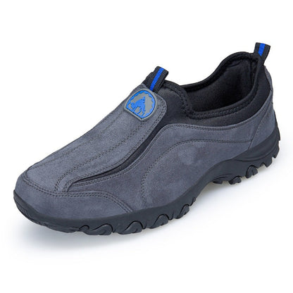 Comode scarpe ortopediche in pelle scamosciata — con supporto per l'arco plantare, per alleviare il dolore