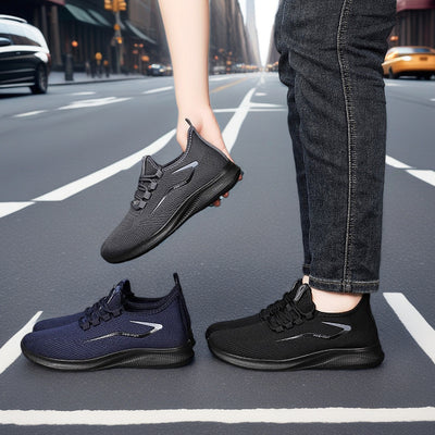 Scarpe sportive ortopediche a rete: con supporto per l'arco plantare, per alleviare il dolore; morbide e ammortizzanti.