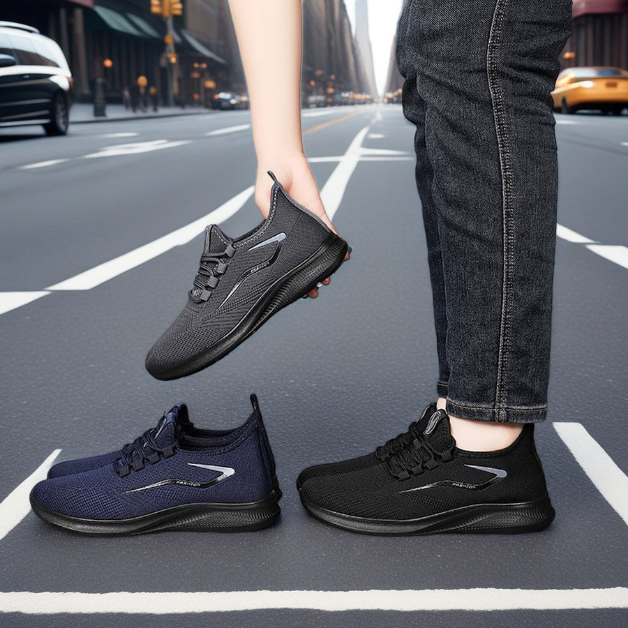 Scarpe sportive ortopediche a rete: con supporto per l'arco plantare, per alleviare il dolore; morbide e ammortizzanti.