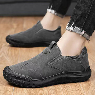 Comode scarpe ortopediche in pelle scamosciata — con supporto per l'arco plantare, per alleviare il dolore; consigliate dai podologi!