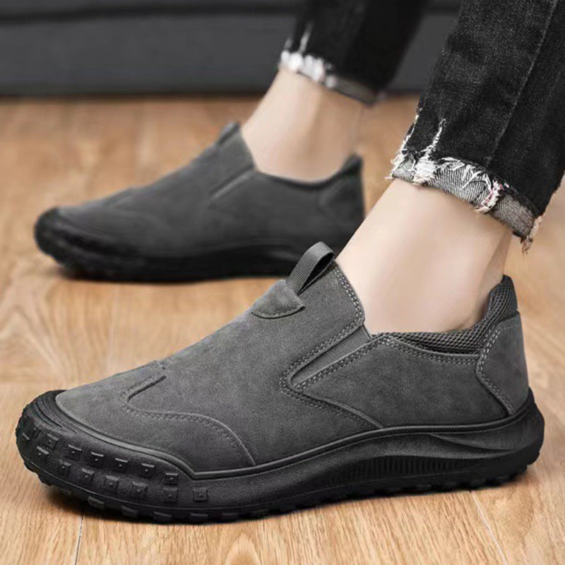 Comode scarpe ortopediche in pelle scamosciata — con supporto per l'arco plantare, per alleviare il dolore; consigliate dai podologi!