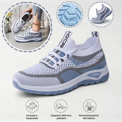 Scarpe ortopediche casual dallo stile multicolore
