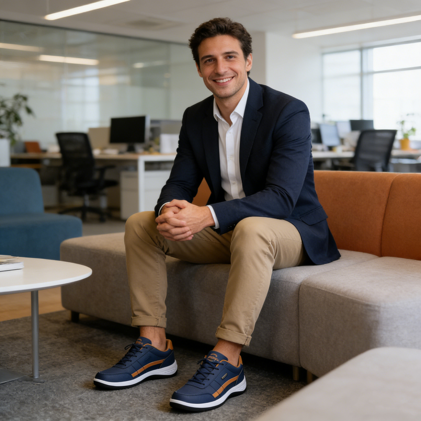 Scarpe ortopediche comode: dotate di supporto per l'arco plantare per alleviare il dolore; leggere, ammortizzanti e con tomaia in pelle impermeabile.