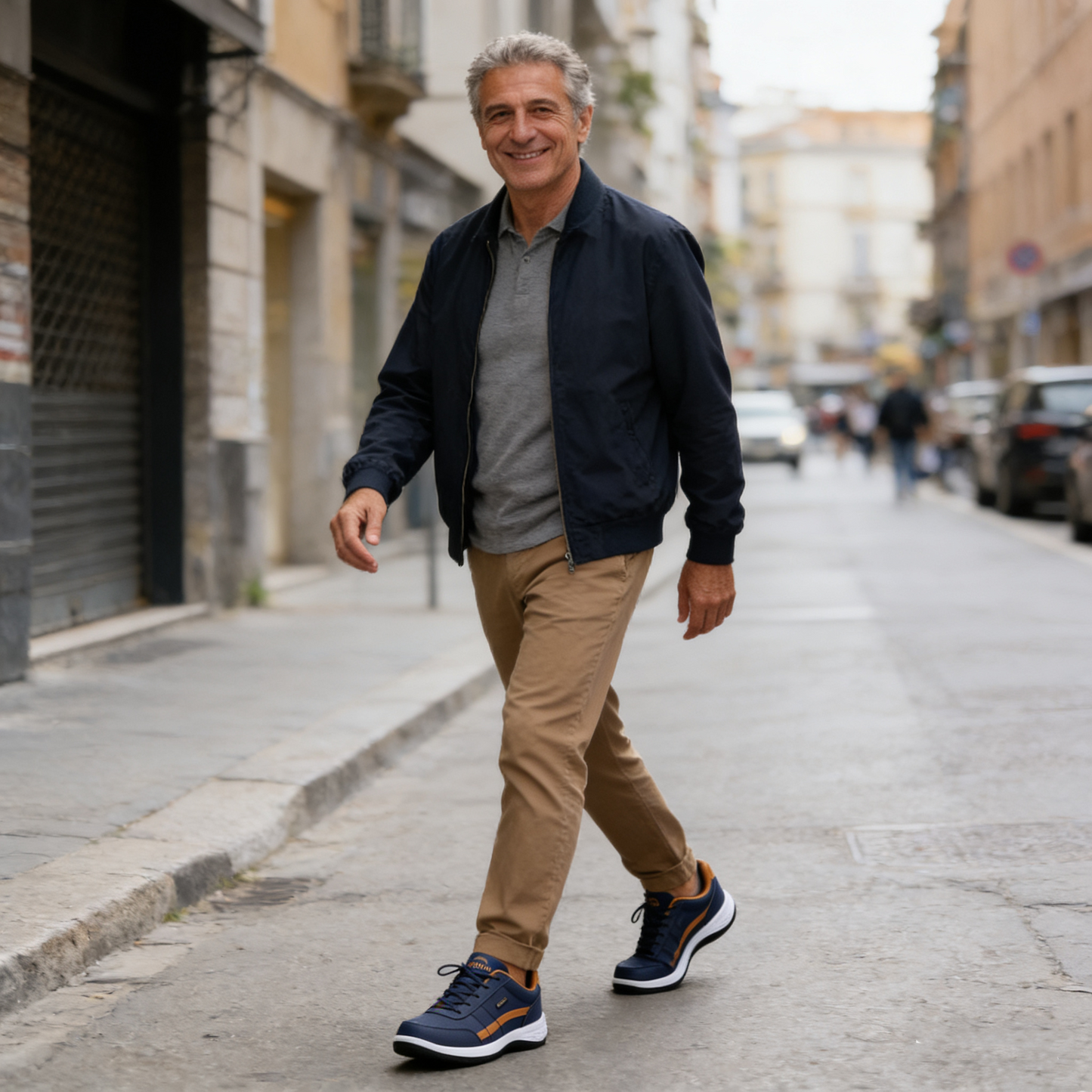 Scarpe ortopediche comode: dotate di supporto per l'arco plantare per alleviare il dolore; leggere, ammortizzanti e con tomaia in pelle impermeabile.