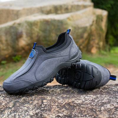 Comode scarpe ortopediche in pelle scamosciata — con supporto per l'arco plantare, per alleviare il dolore