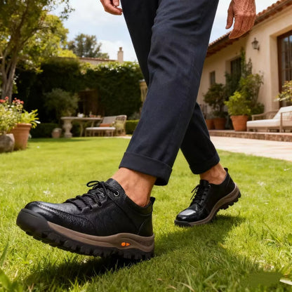 Scarpe ortopediche ergonomiche in pelle — Pelle di vacchetta italiana di prima qualità, supporto per l’arco plantare e sollievo dal dolore ai piedi