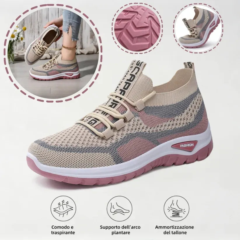 Scarpe ortopediche casual dallo stile multicolore