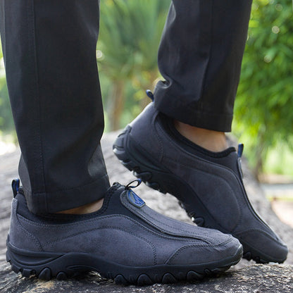 Comode scarpe ortopediche in pelle scamosciata — con supporto per l'arco plantare, per alleviare il dolore