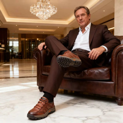 Comode scarpe ortopediche casual – pelle italiana, supporto plantare, camminata comoda