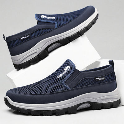 Scarpe sportive ortopediche a rete: con supporto per l'arco plantare, per alleviare il dolore; morbide e ammortizzanti.