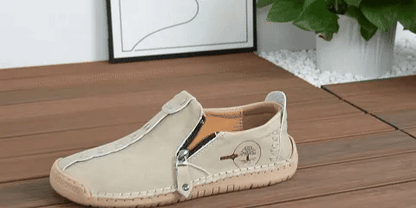 Scarpe ortopediche comode e casual – in morbida pelle scamosciata italiana, con supporto per l'arco plantare
